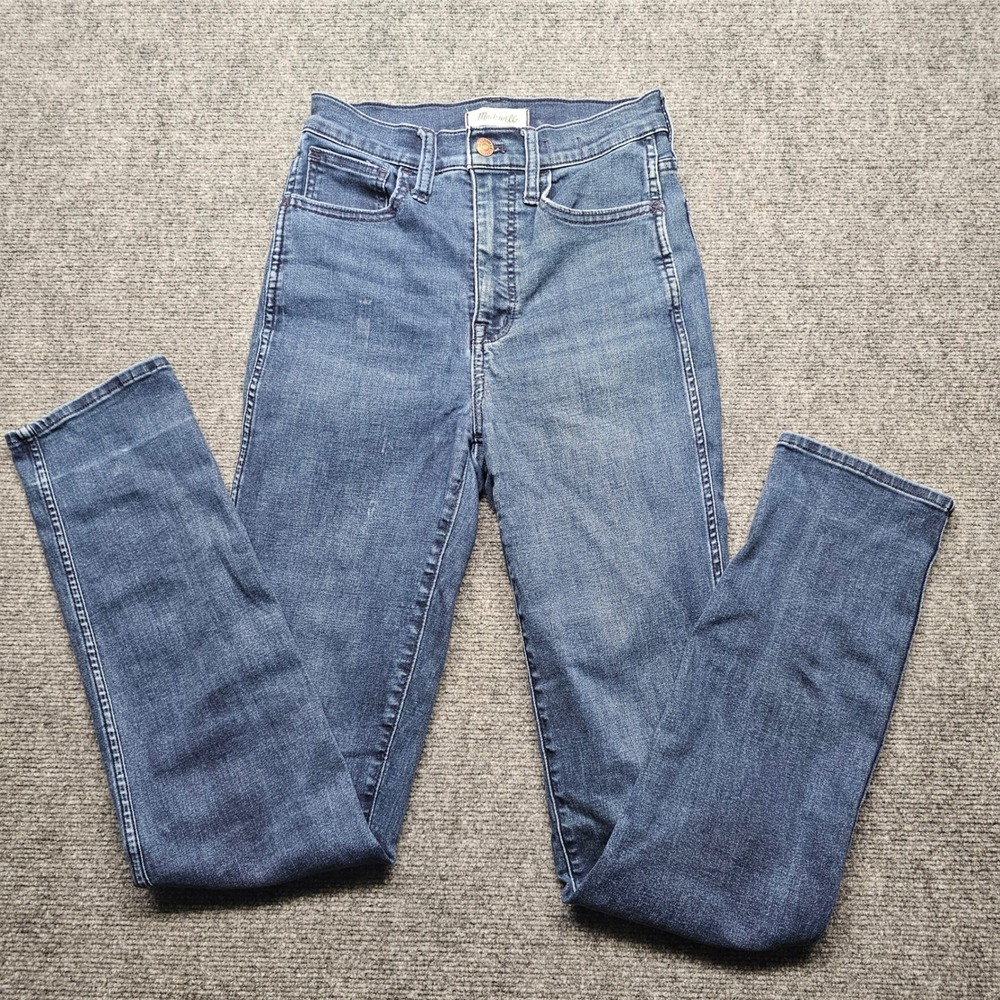 Madewell Roadtripper Stovepipe Jeans High Rise Dark Wash Size 24 Tall